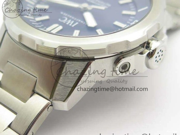 MIROTIME 0217 EasyMatch Aquatimer Automatic IW329004 V6F 1:1 Best Edition Blue Dial On SS Bracelet MIYOTA 7224